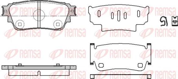 Kawe 1861 00 - Kit pastiglie freno, Freno a disco autozon.pro