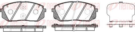 Kawe 1302 22 - Kit pastiglie freno, Freno a disco autozon.pro