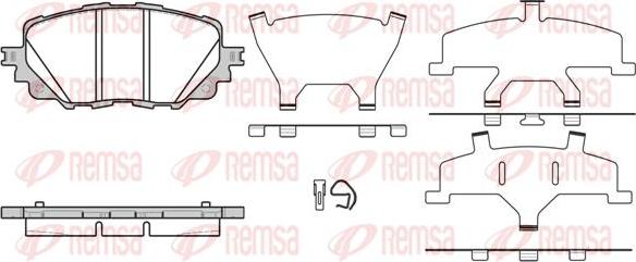 Kawe 1708 00 - Kit pastiglie freno, Freno a disco autozon.pro