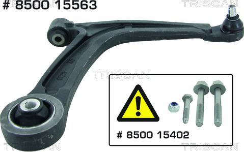 Kawe 8500 15563 - Braccio oscillante, Sospensione ruota autozon.pro