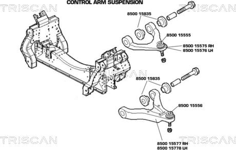 Kawe 8500 15577 - Braccio oscillante, Sospensione ruota autozon.pro