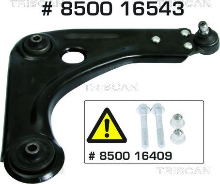 Kawe 8500 16543 - Braccio oscillante, Sospensione ruota autozon.pro