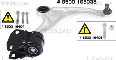 Kawe 8500 165035 - Braccio oscillante, Sospensione ruota autozon.pro