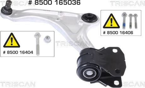 Kawe 8500 165036 - Braccio oscillante, Sospensione ruota autozon.pro