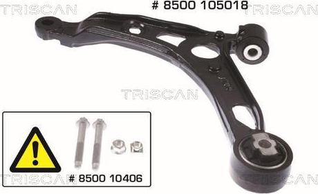 Kawe 8500 105018 - Braccio oscillante, Sospensione ruota autozon.pro