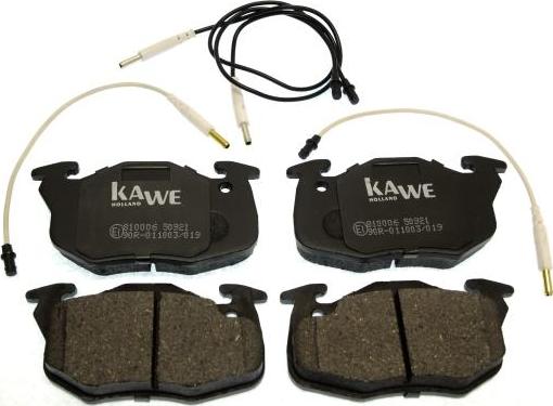 Kawe 810006 - Kit pastiglie freno, Freno a disco autozon.pro