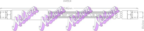 Kawe H4914 - Flessibile del freno autozon.pro