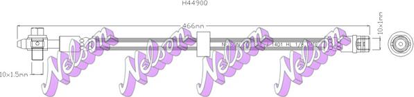 Kawe H4490Q - Flessibile del freno autozon.pro