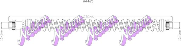 Kawe H4465 - Flessibile del freno autozon.pro