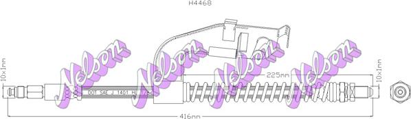 Kawe H4468 - Flessibile del freno autozon.pro