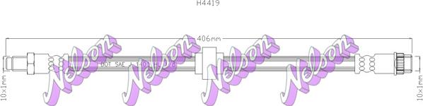 Kawe H4419 - Flessibile del freno autozon.pro