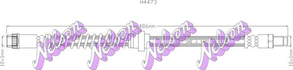 Kawe H4473 - Flessibile del freno autozon.pro