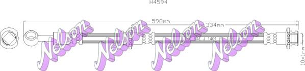 Kawe H4594 - Flessibile del freno autozon.pro