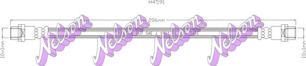 Kawe H4591 - Flessibile del freno autozon.pro