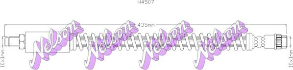 Kawe H4507 - Flessibile del freno autozon.pro