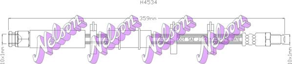 Kawe H4534 - Flessibile del freno autozon.pro