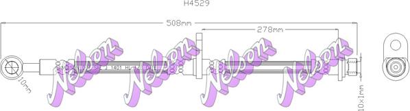 Kawe H4529 - Flessibile del freno autozon.pro