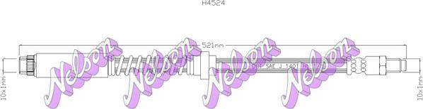 Kawe H4524 - Flessibile del freno autozon.pro