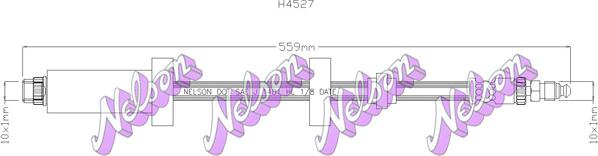 Kawe H4527 - Flessibile del freno autozon.pro