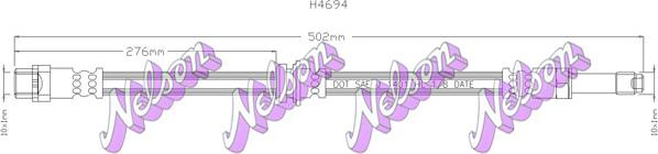 Kawe H4694 - Flessibile del freno autozon.pro