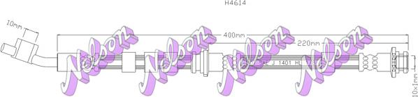 Kawe H4614 - Flessibile del freno autozon.pro