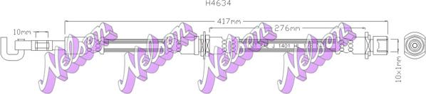 Kawe H4634 - Flessibile del freno autozon.pro