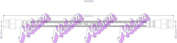 Kawe H4092 - Flessibile del freno autozon.pro