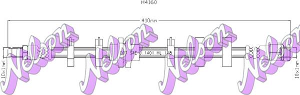 Kawe H4160 - Flessibile del freno autozon.pro