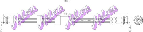 Kawe H4811 - Flessibile del freno autozon.pro