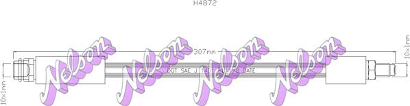 Kawe H4872 - Flessibile del freno autozon.pro