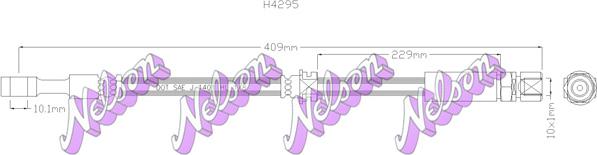 Kawe H4295 - Flessibile del freno autozon.pro