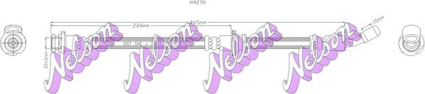 Kawe H4290 - Flessibile del freno autozon.pro