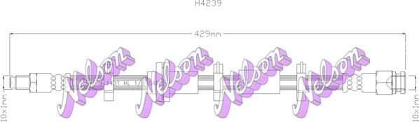 Kawe H4239 - Flessibile del freno autozon.pro