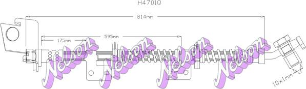 Kawe H4701Q - Flessibile del freno autozon.pro