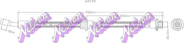 Kawe H4739 - Flessibile del freno autozon.pro