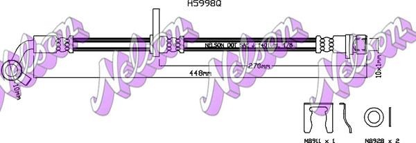 Kawe H5998Q - Flessibile del freno autozon.pro