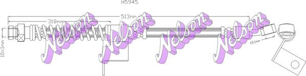 Kawe H5945 - Flessibile del freno autozon.pro