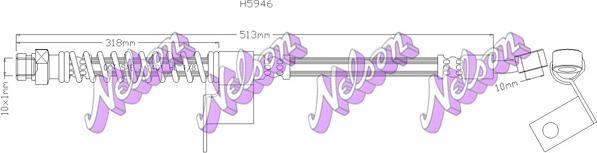 Kawe H5946 - Flessibile del freno autozon.pro