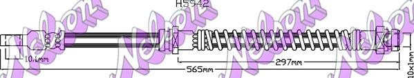 Kawe H5942 - Flessibile del freno autozon.pro