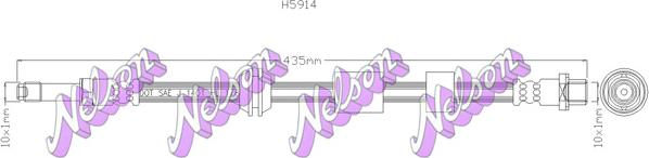 Kawe H5914 - Flessibile del freno autozon.pro