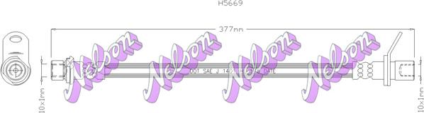 Kawe H5669 - Flessibile del freno autozon.pro