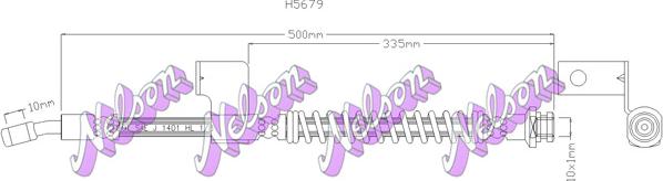 Kawe H5679 - Flessibile del freno autozon.pro