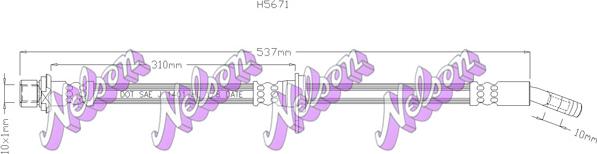 Kawe H5671 - Flessibile del freno autozon.pro