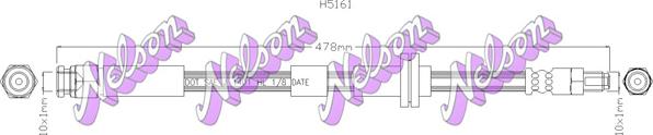 Kawe H5161 - Flessibile del freno autozon.pro