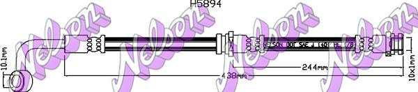 Kawe H5894 - Flessibile del freno autozon.pro