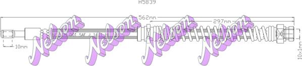 Kawe H5839 - Flessibile del freno autozon.pro