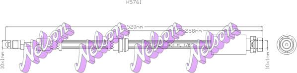 Kawe H5761 - Flessibile del freno autozon.pro