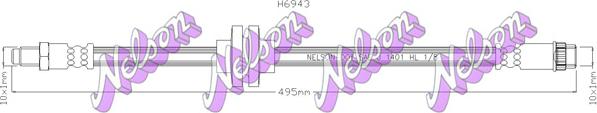 Kawe H6943 - Flessibile del freno autozon.pro