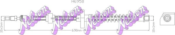 Kawe H6958 - Flessibile del freno autozon.pro