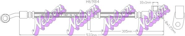 Kawe H6984 - Flessibile del freno autozon.pro